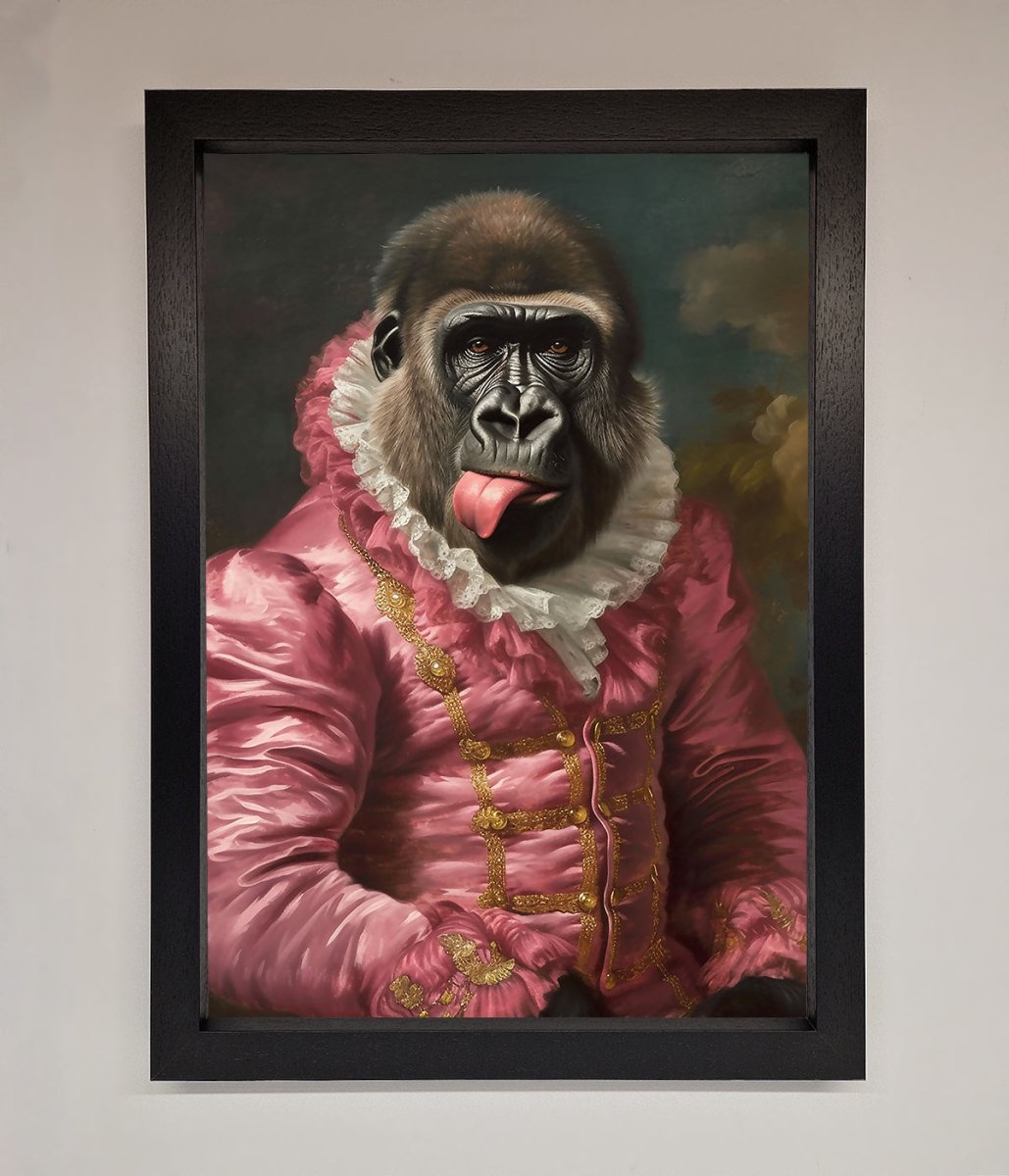 Cheeky Gorilla Framed Poster-1