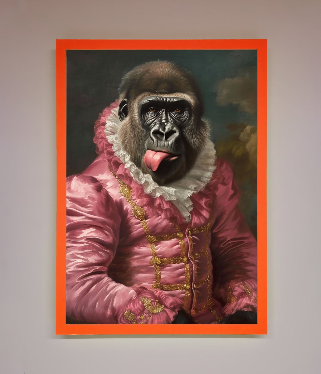 Cheeky Gorilla Framed Poster-6