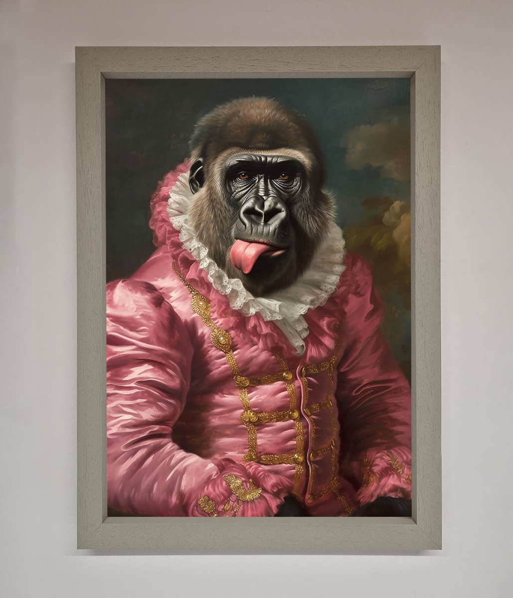 Cheeky Gorilla Framed Poster-3