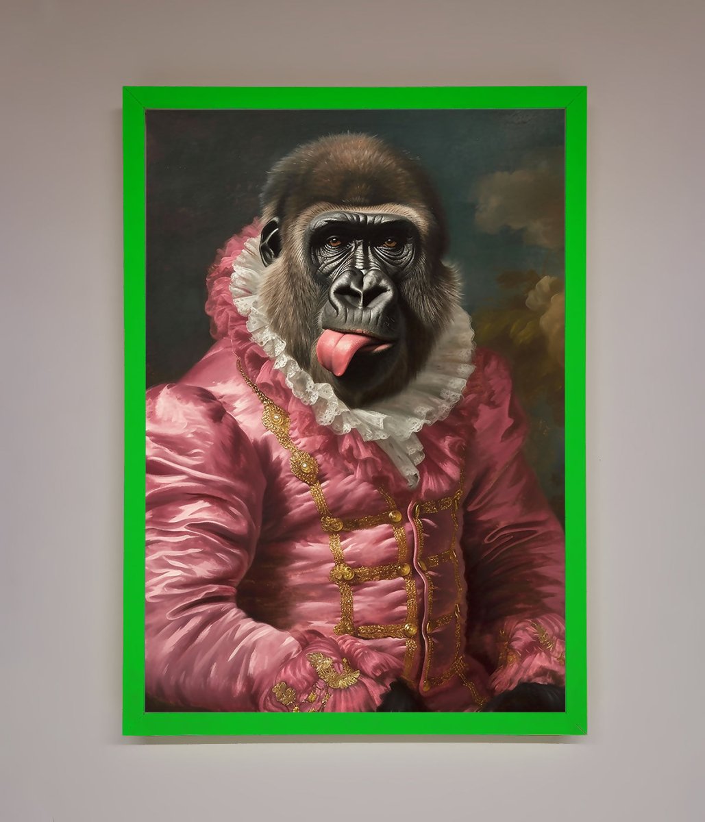 Cheeky Gorilla Framed Poster-9