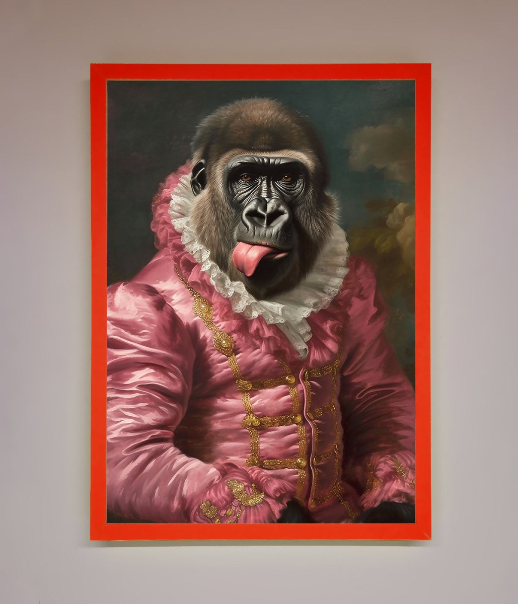 Cheeky Gorilla Framed Poster-7