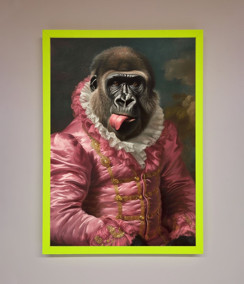 Cheeky Gorilla Framed Poster-8
