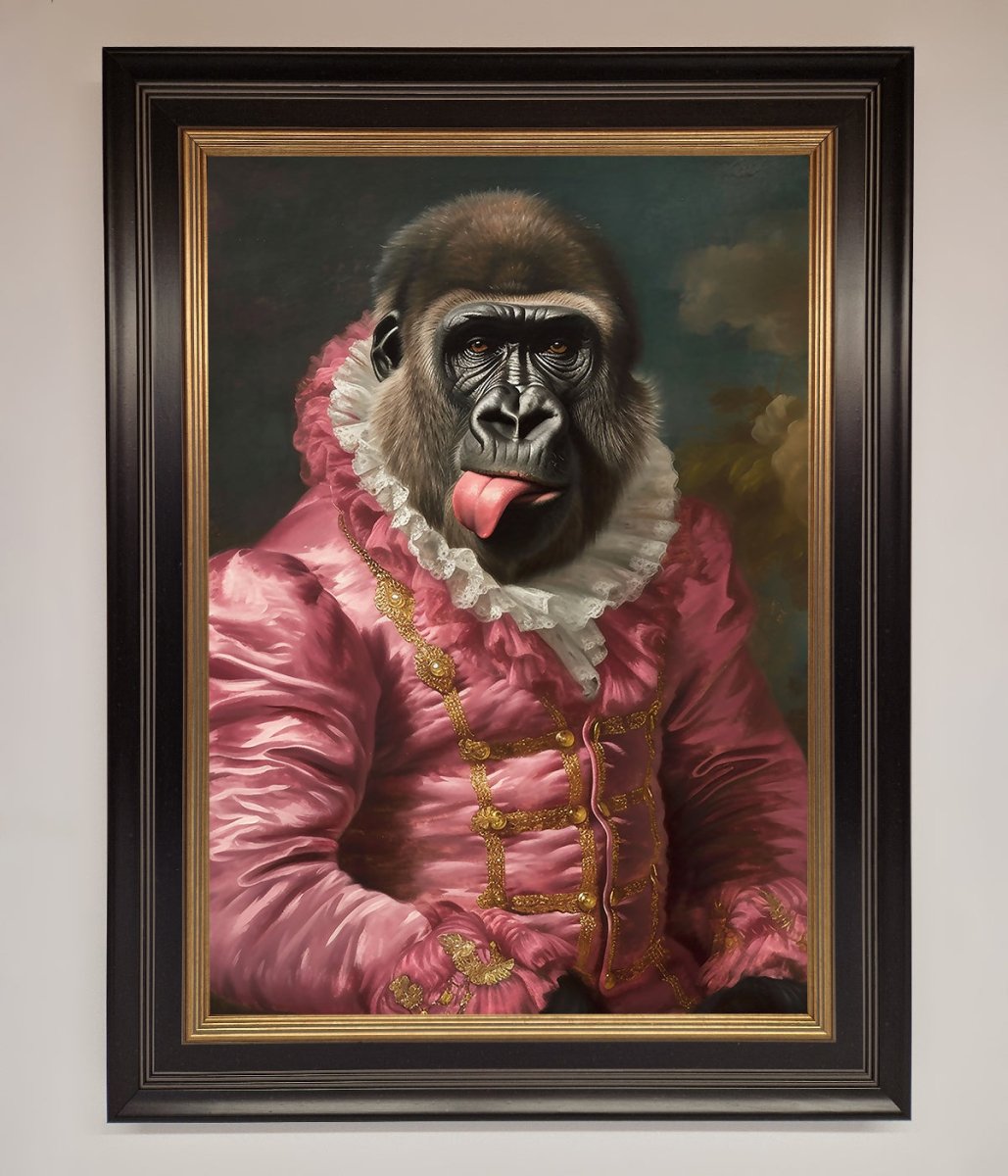 Cheeky Gorilla Framed Poster-17
