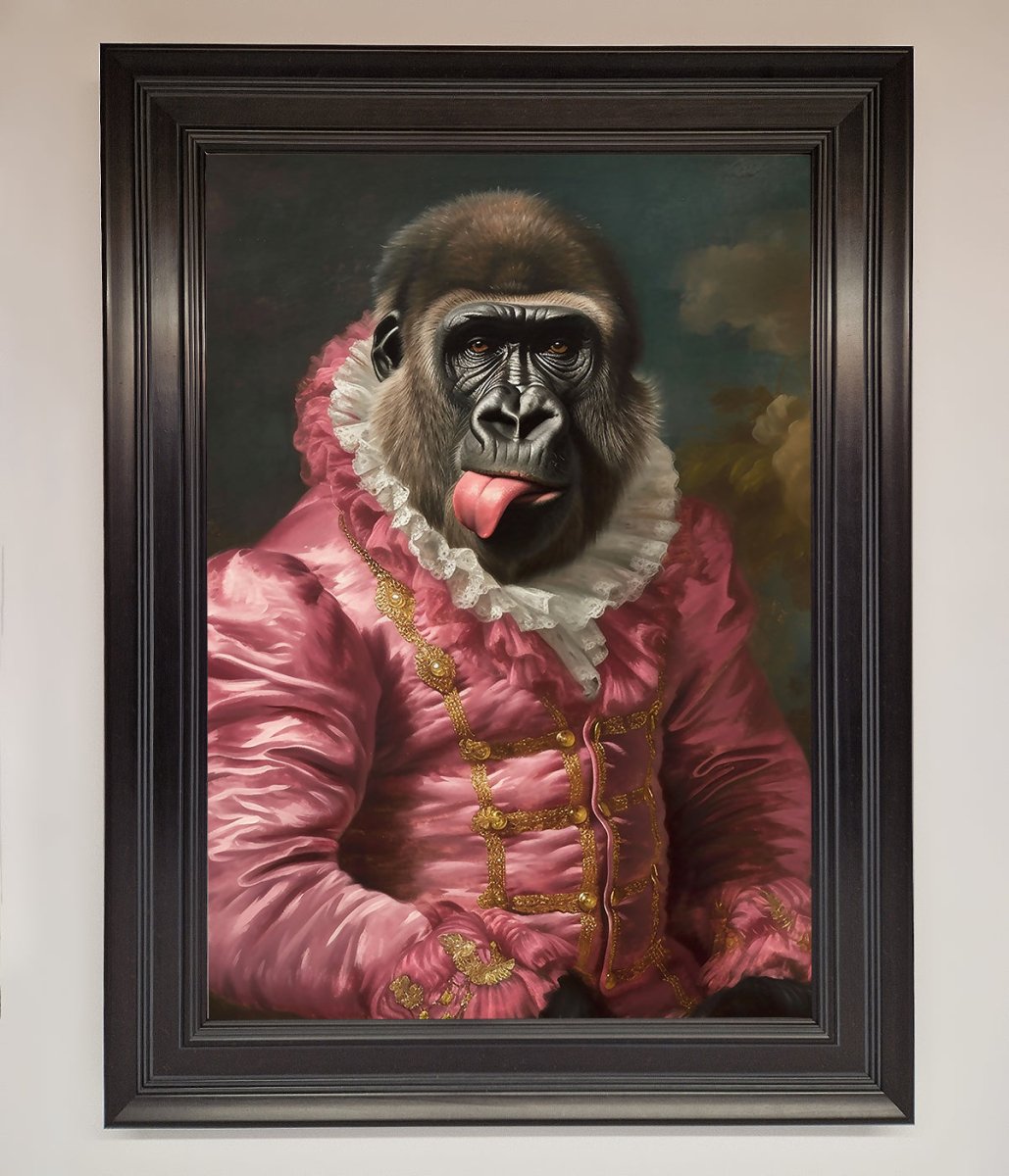 Cheeky Gorilla Framed Poster-15