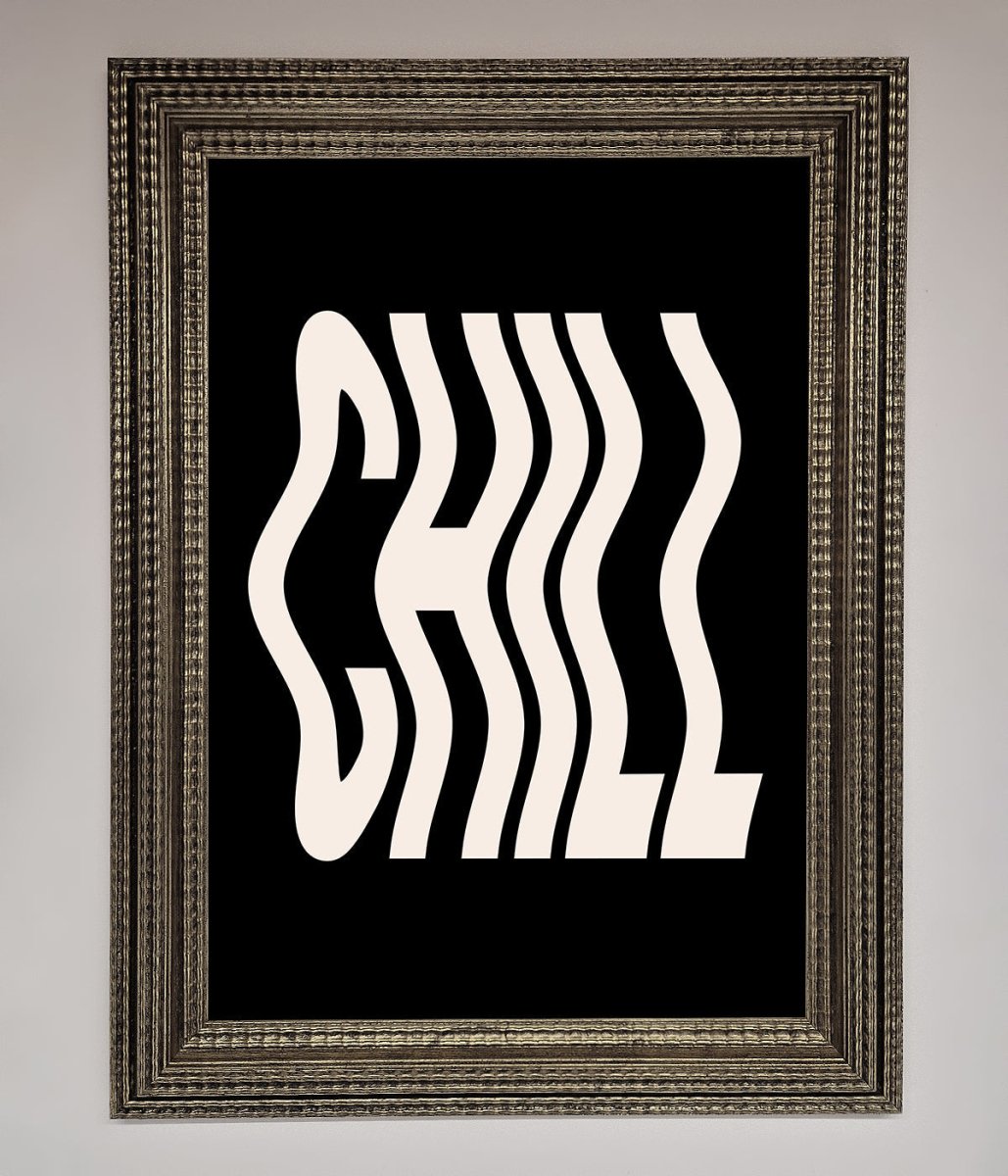 Chill Black Framed Wall Art-5