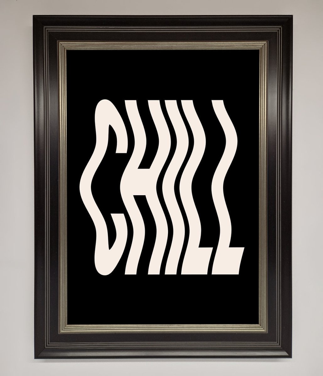 Chill Black Framed Wall Art-11