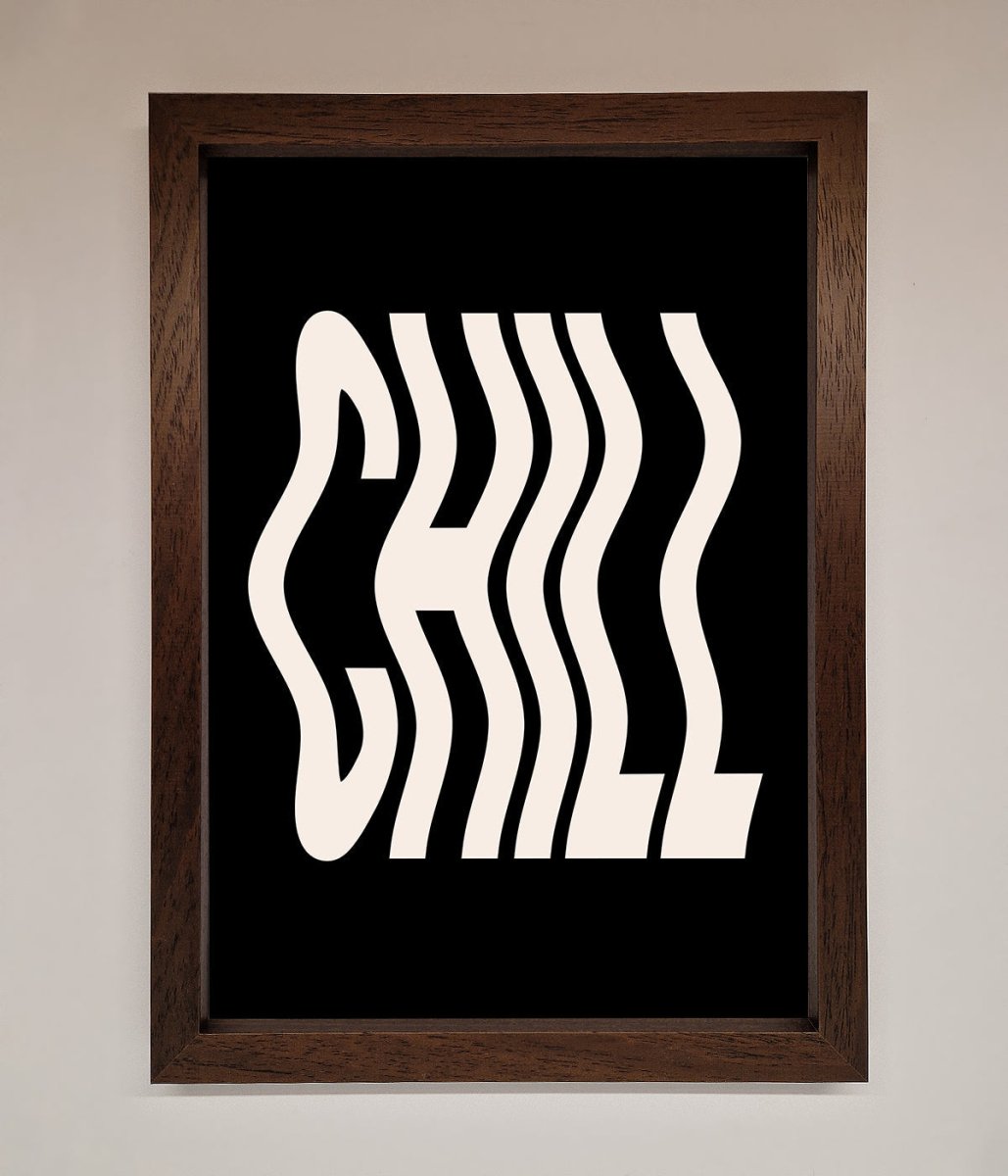 Chill Black Framed Wall Art-4