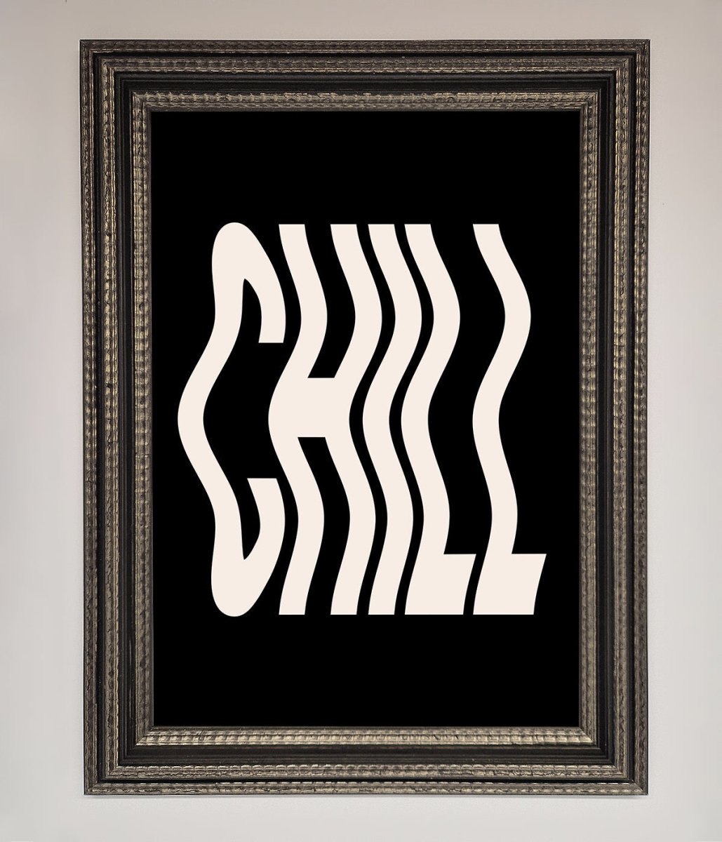 Chill Black Framed Wall Art-8