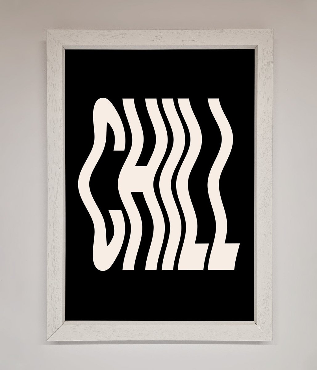 Chill Black Framed Wall Art-0