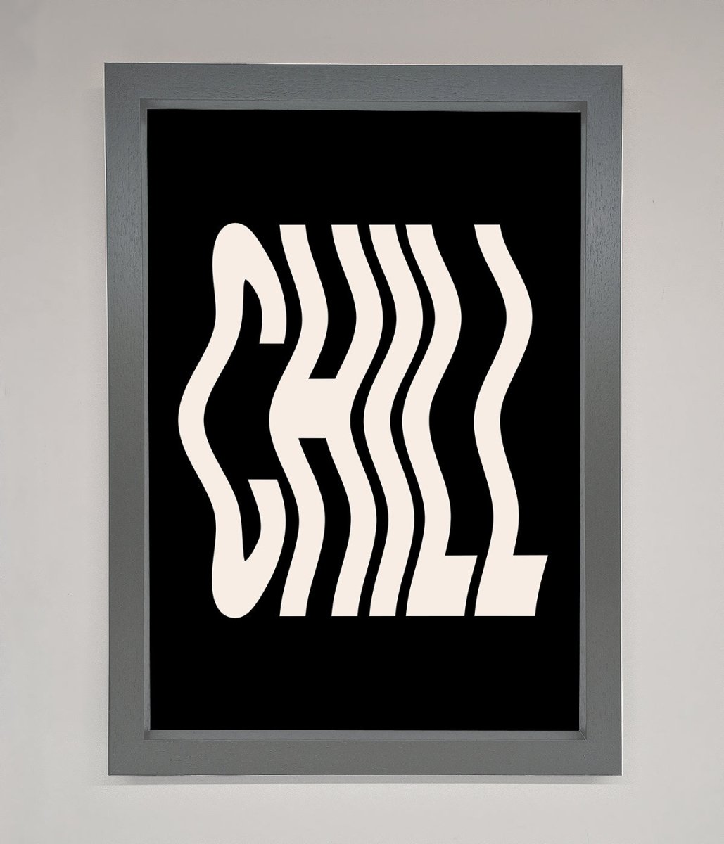 Chill Black Framed Wall Art-3