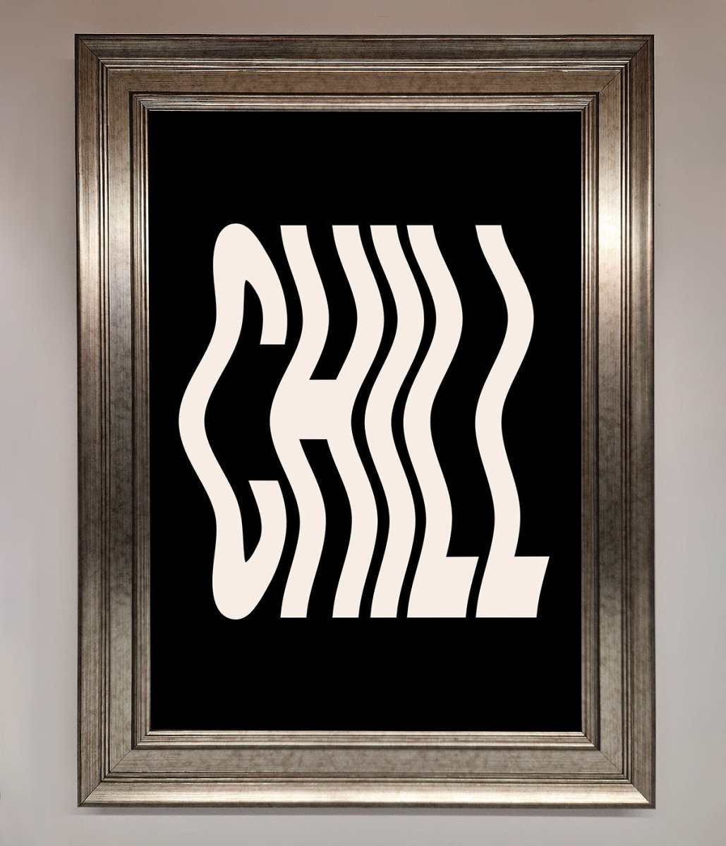 Chill Black Framed Wall Art-9