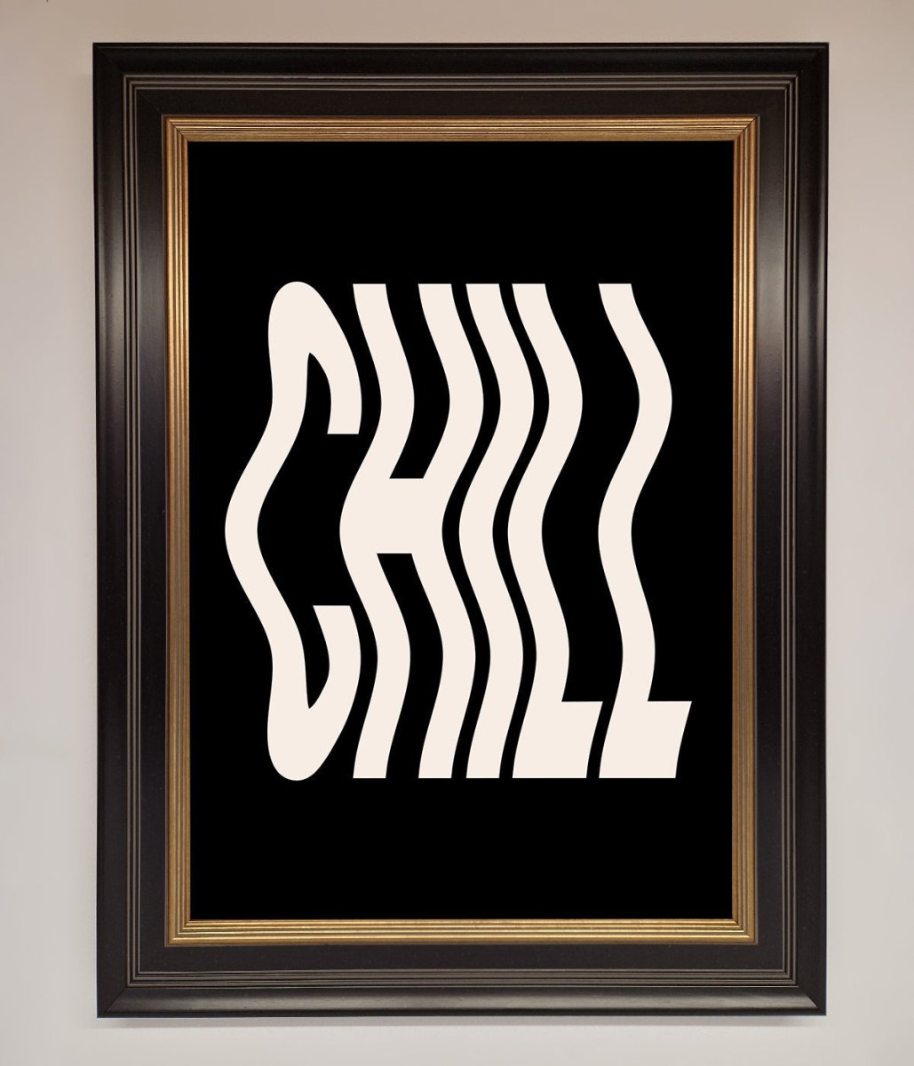 Chill Black Framed Wall Art-12