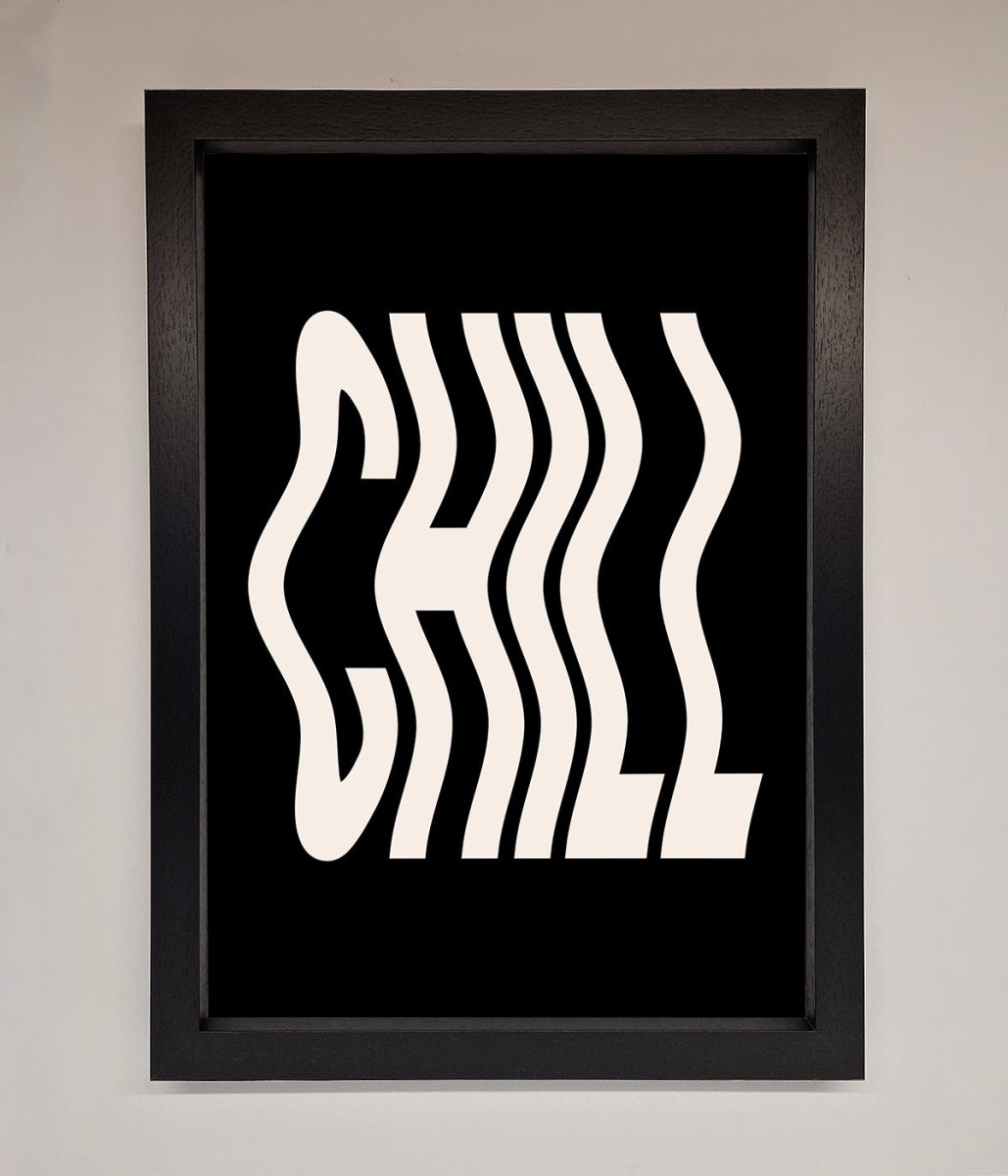 Chill Black Framed Wall Art-1