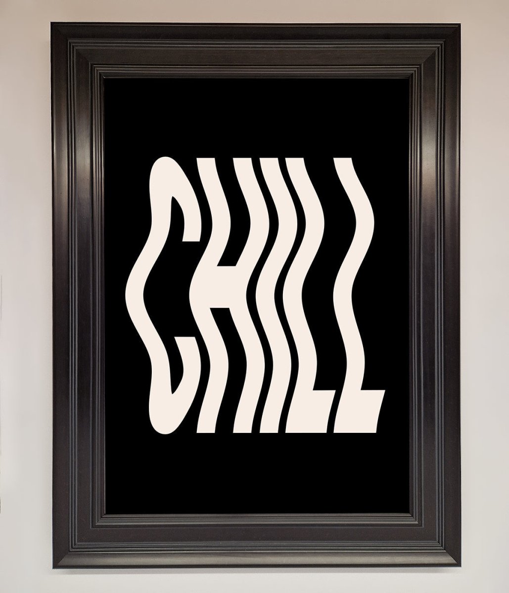 Chill Black Framed Wall Art-10