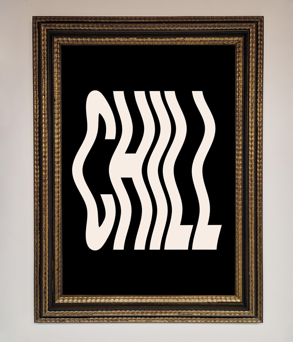 Chill Black Framed Wall Art-6