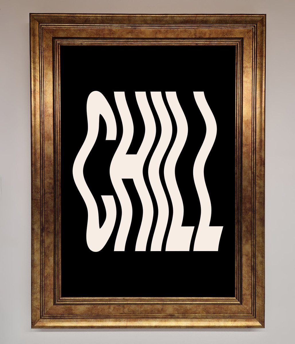 Chill Black Framed Wall Art-7