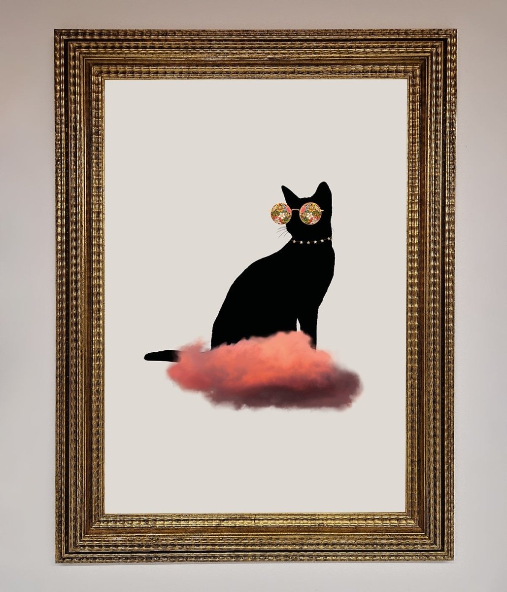 Cloud Cat Framed Poster-15