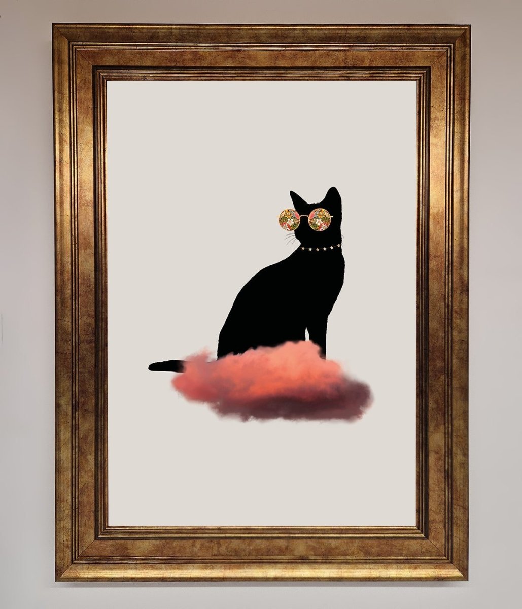 Cloud Cat Framed Poster-7