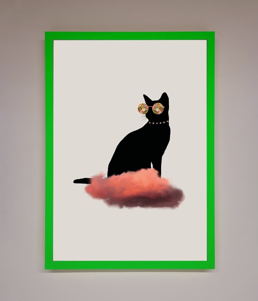 Cloud Cat Framed Poster-11