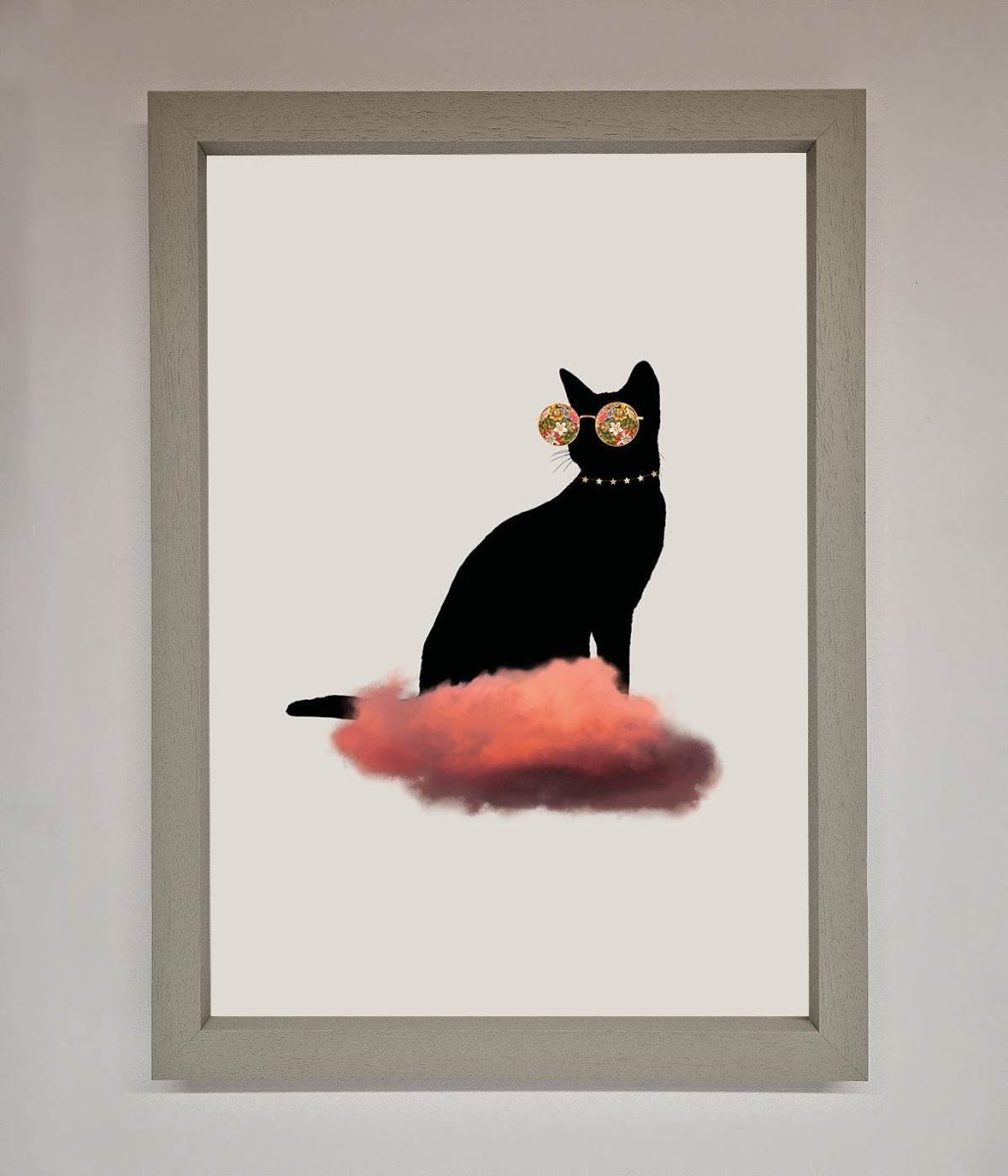 Cloud Cat Framed Poster-3