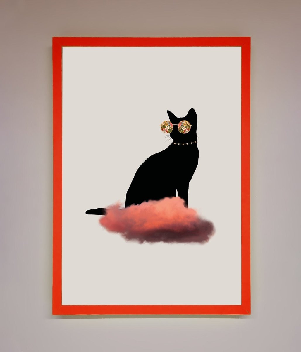 Cloud Cat Framed Poster-14