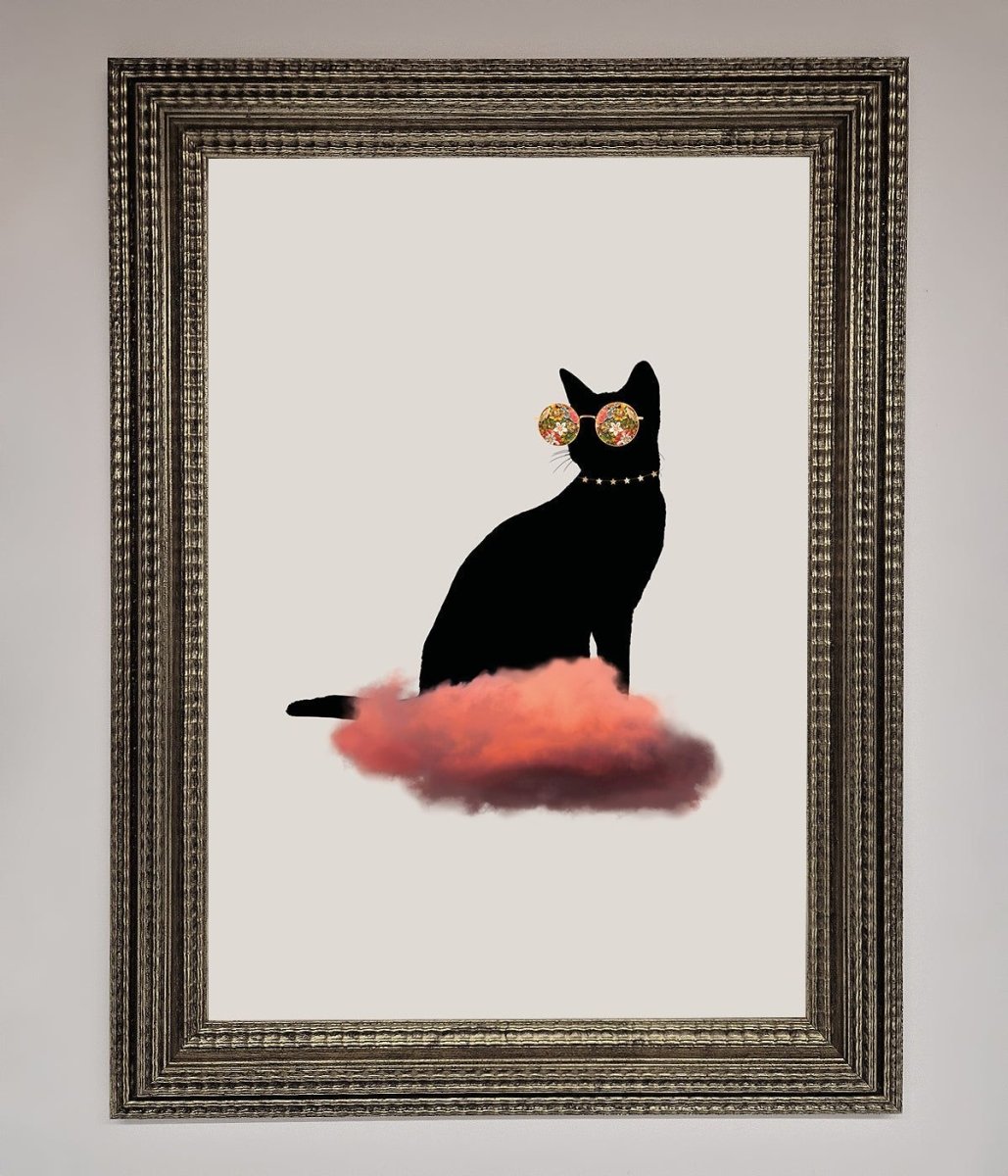 Cloud Cat Framed Poster-16
