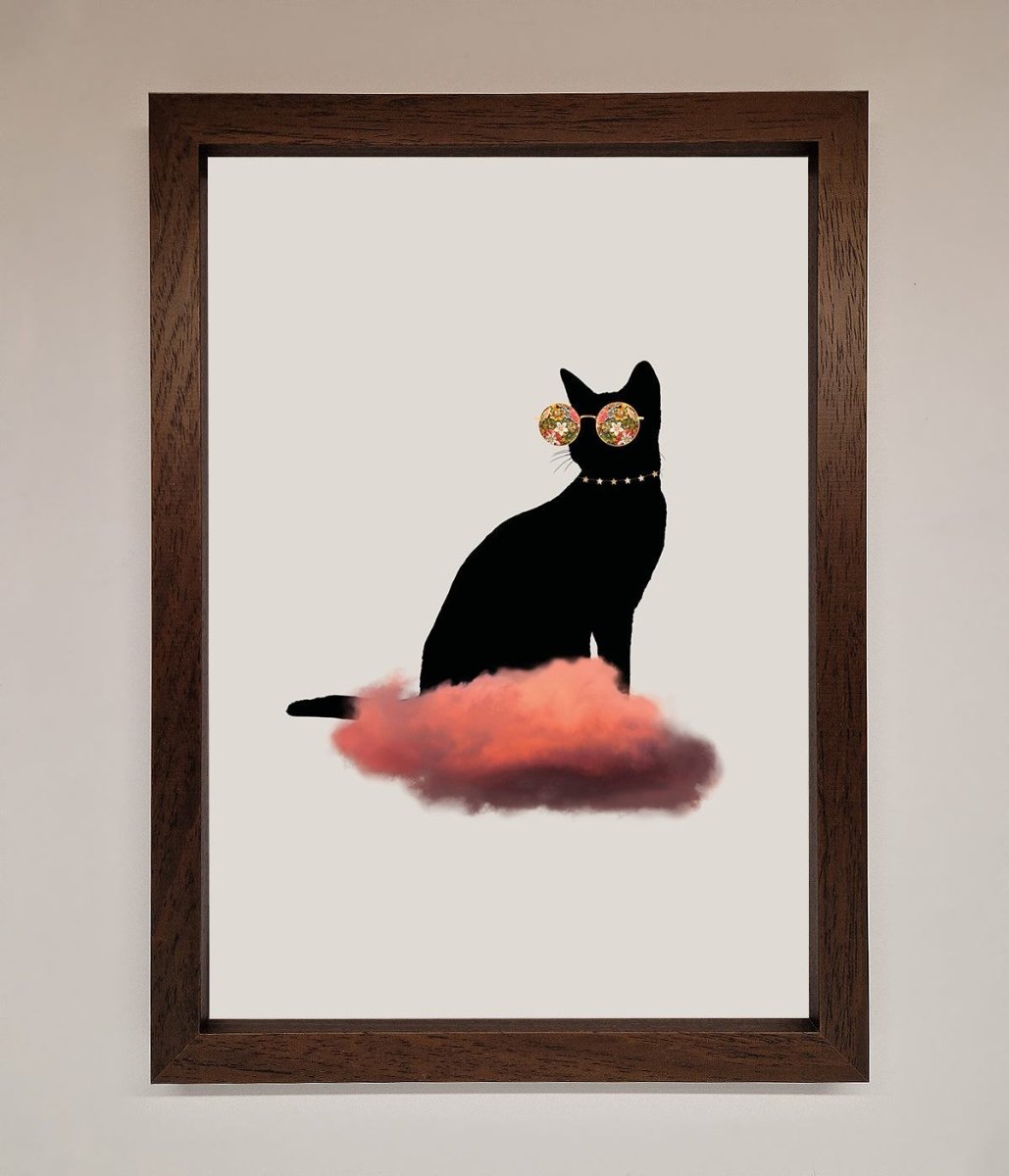 Cloud Cat Framed Poster-4
