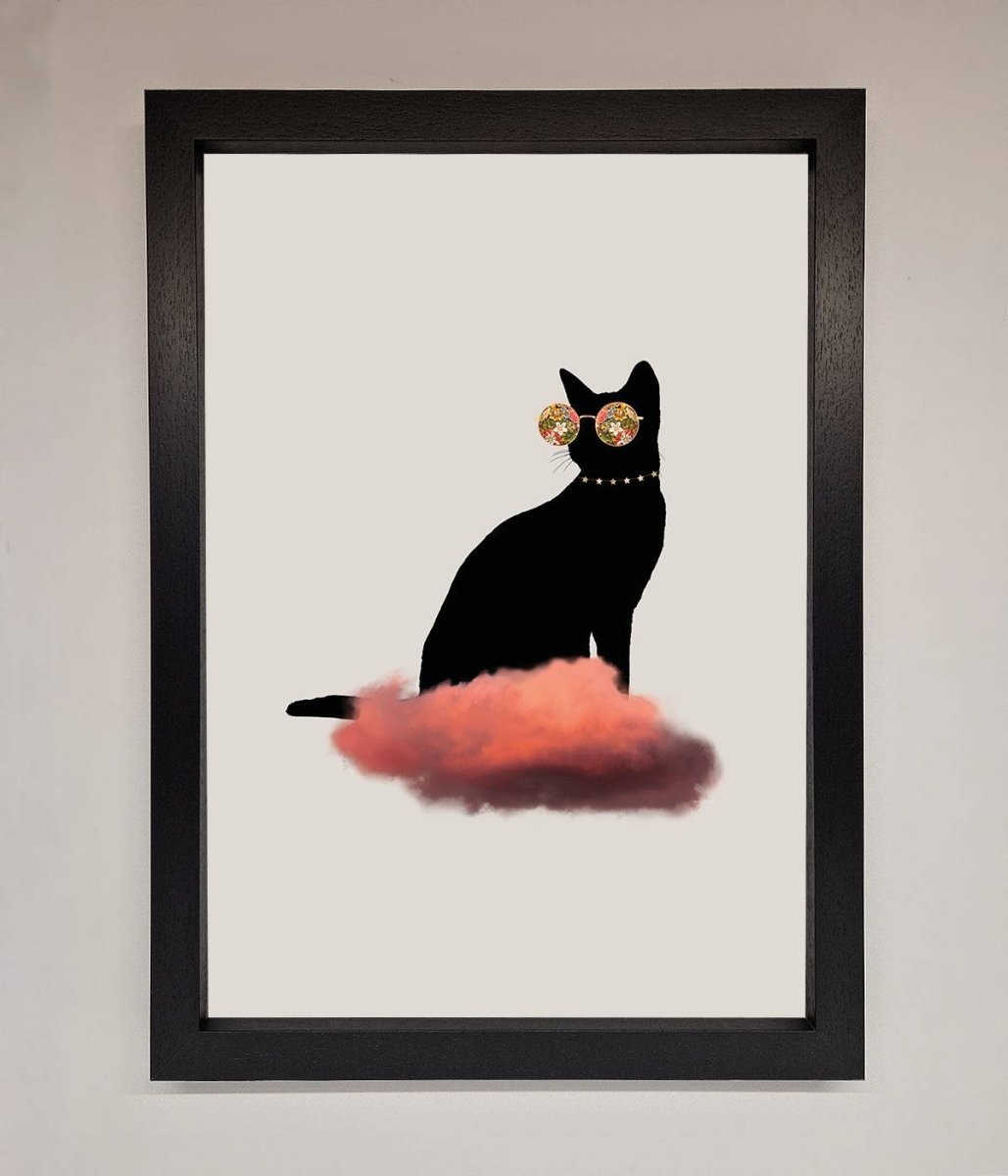 Cloud Cat Framed Poster-1
