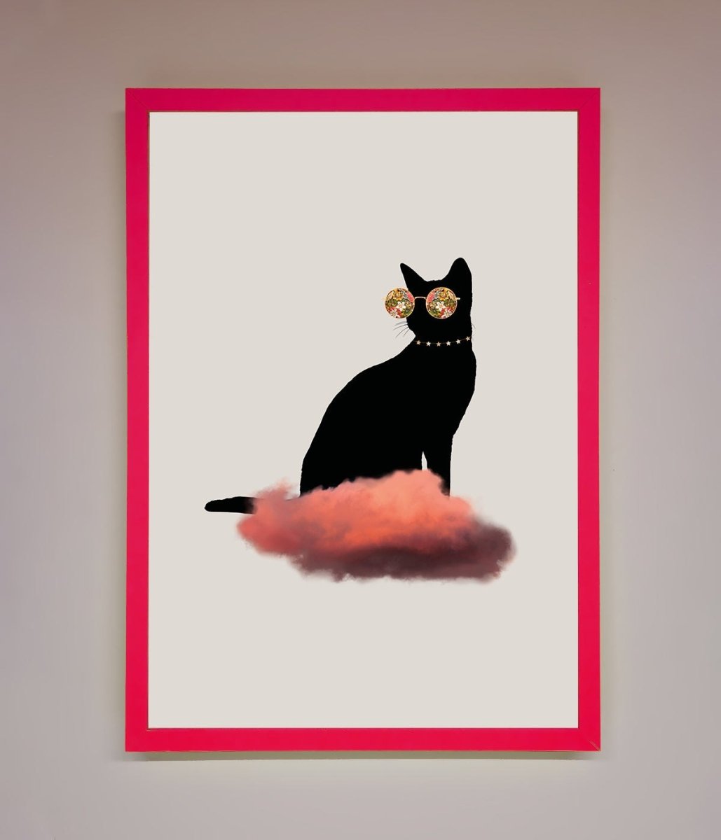 Cloud Cat Framed Poster-13
