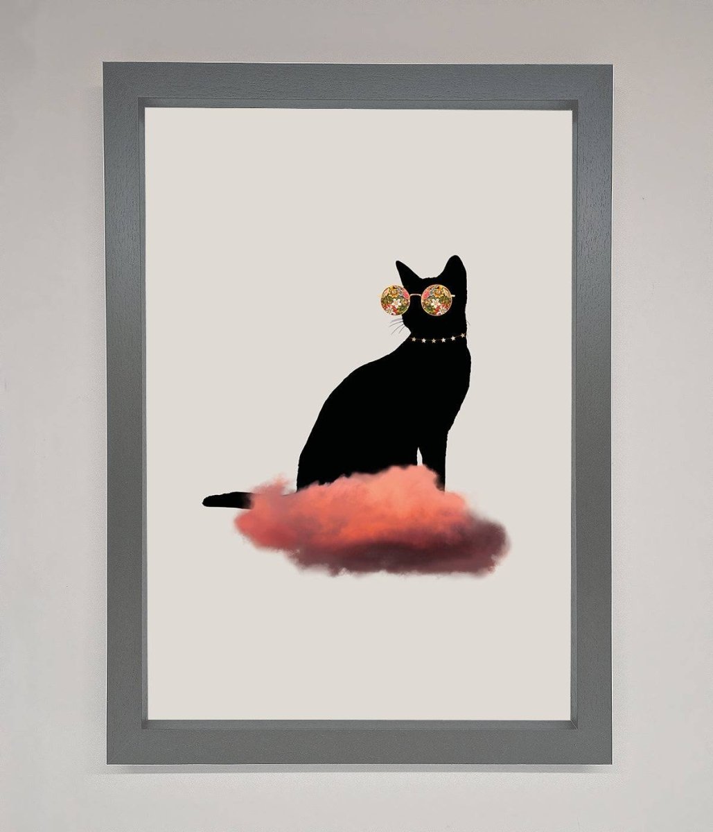 Cloud Cat Framed Poster-0
