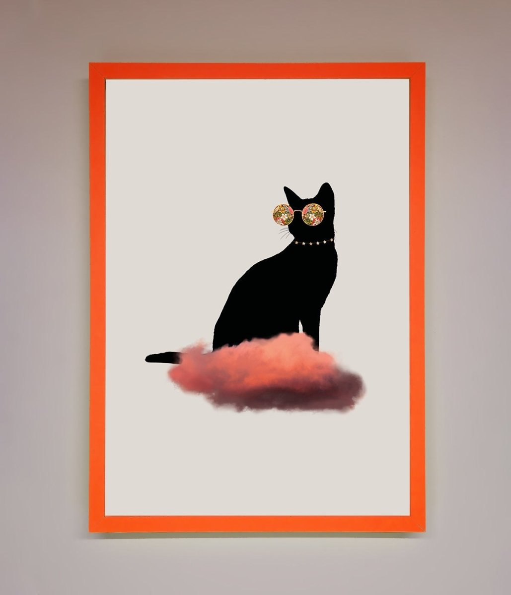 Cloud Cat Framed Poster-10