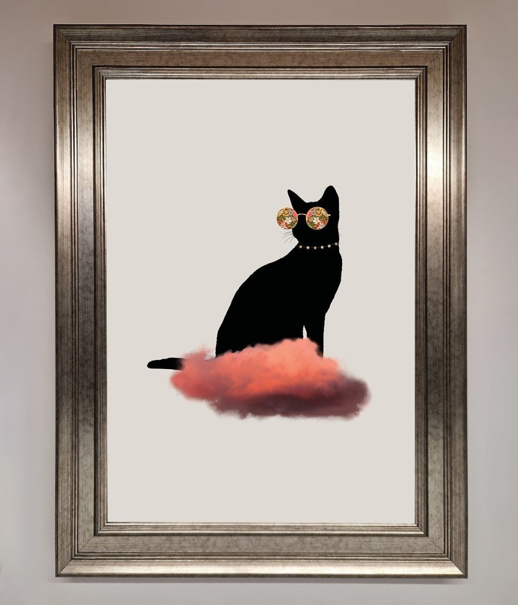 Cloud Cat Framed Poster-5
