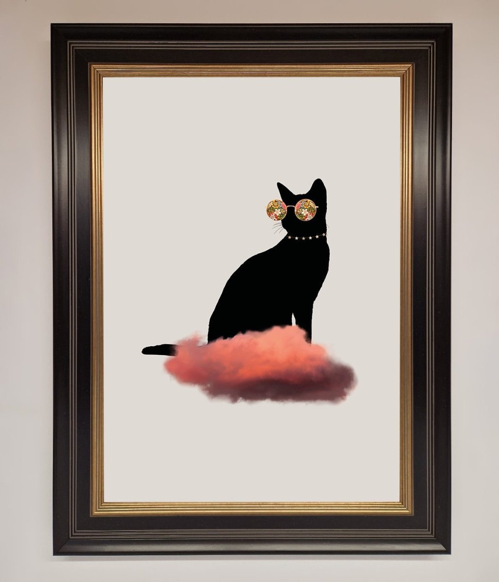 Cloud Cat Framed Poster-9