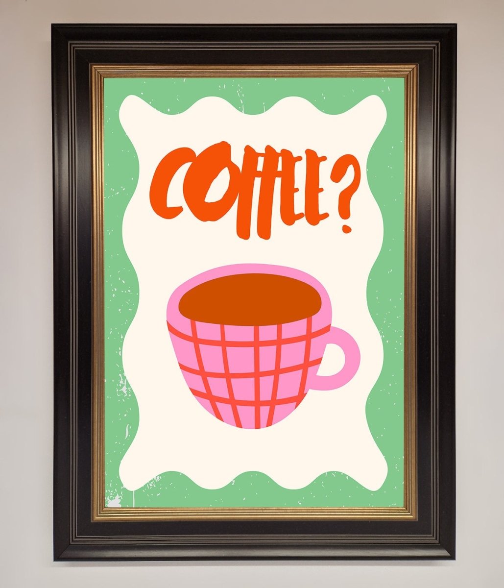 Coffee Pink Mug Framed Wall Art-9