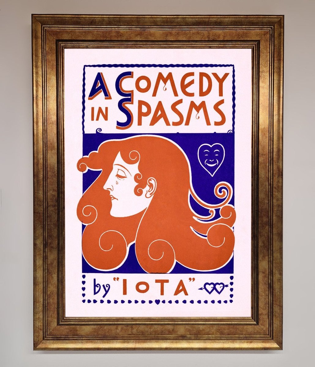 Comedy Poster Vintage Framed Poster-7