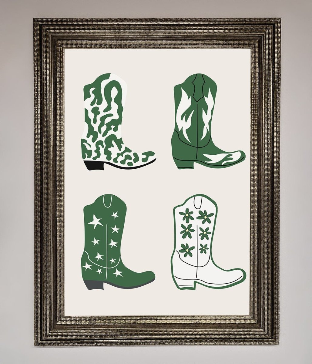 Cowboy Boots Framed Print-16