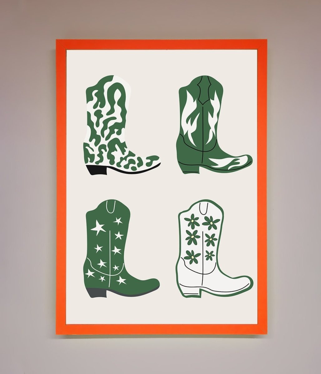 Cowboy Boots Framed Print-11