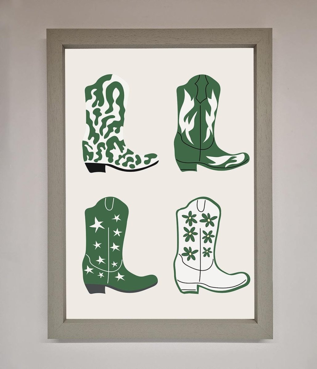 Cowboy Boots Framed Print-3
