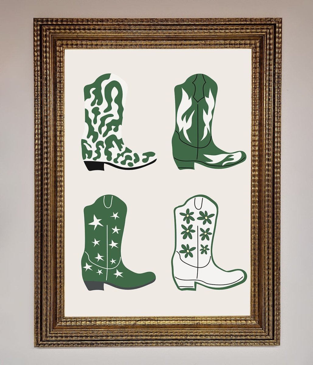 Cowboy Boots Framed Print-15