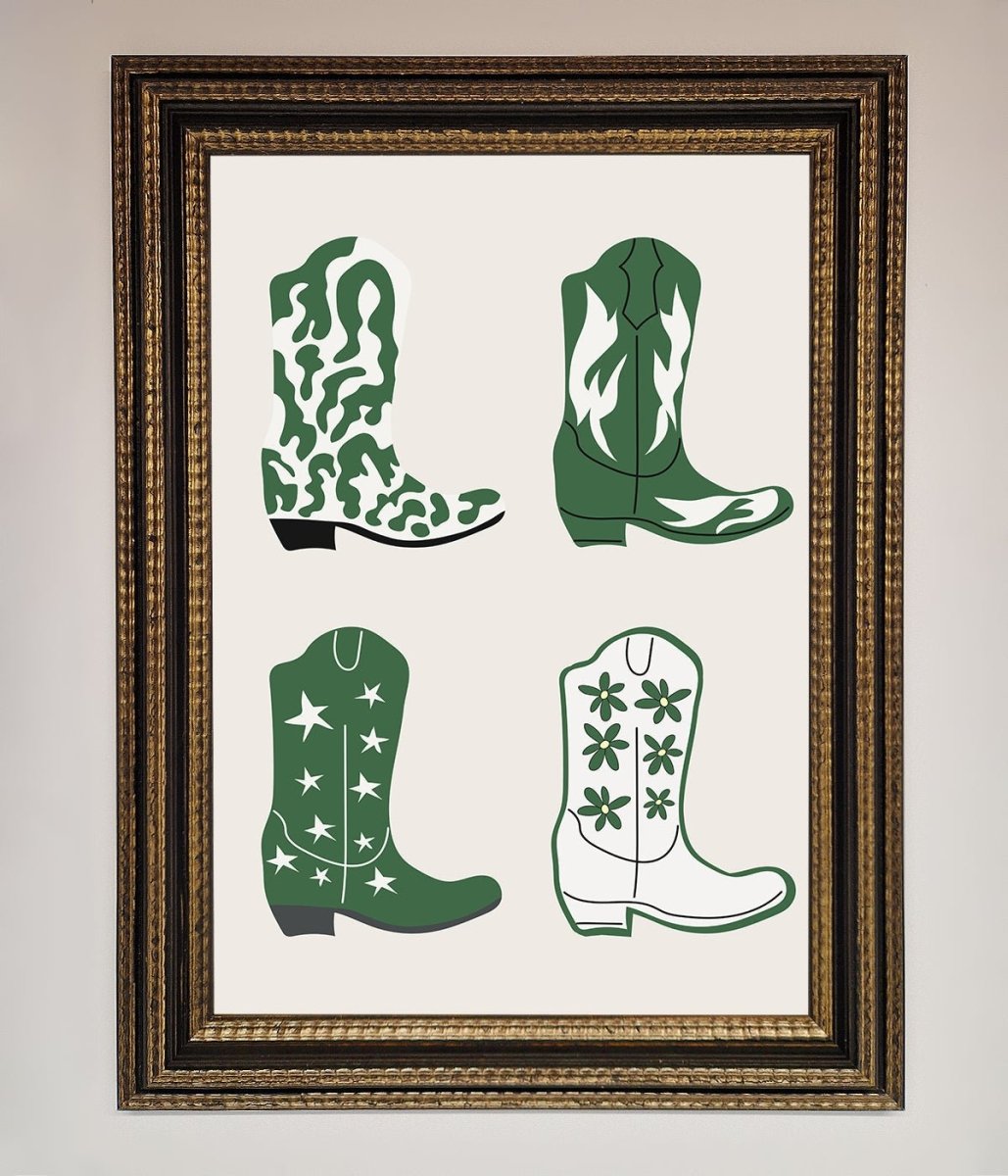 Cowboy Boots Framed Print-18