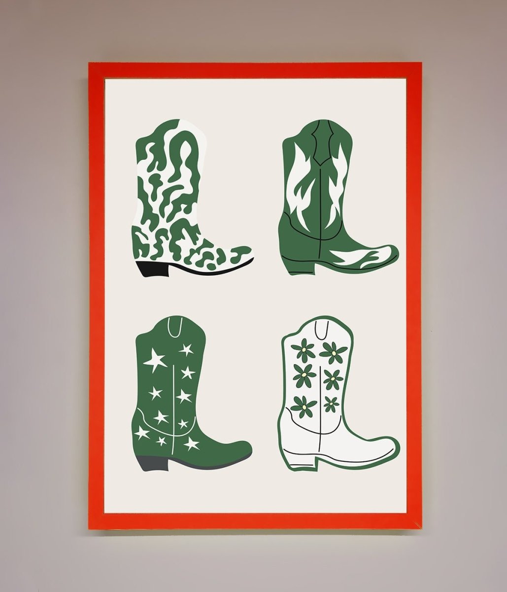 Cowboy Boots Framed Print-14