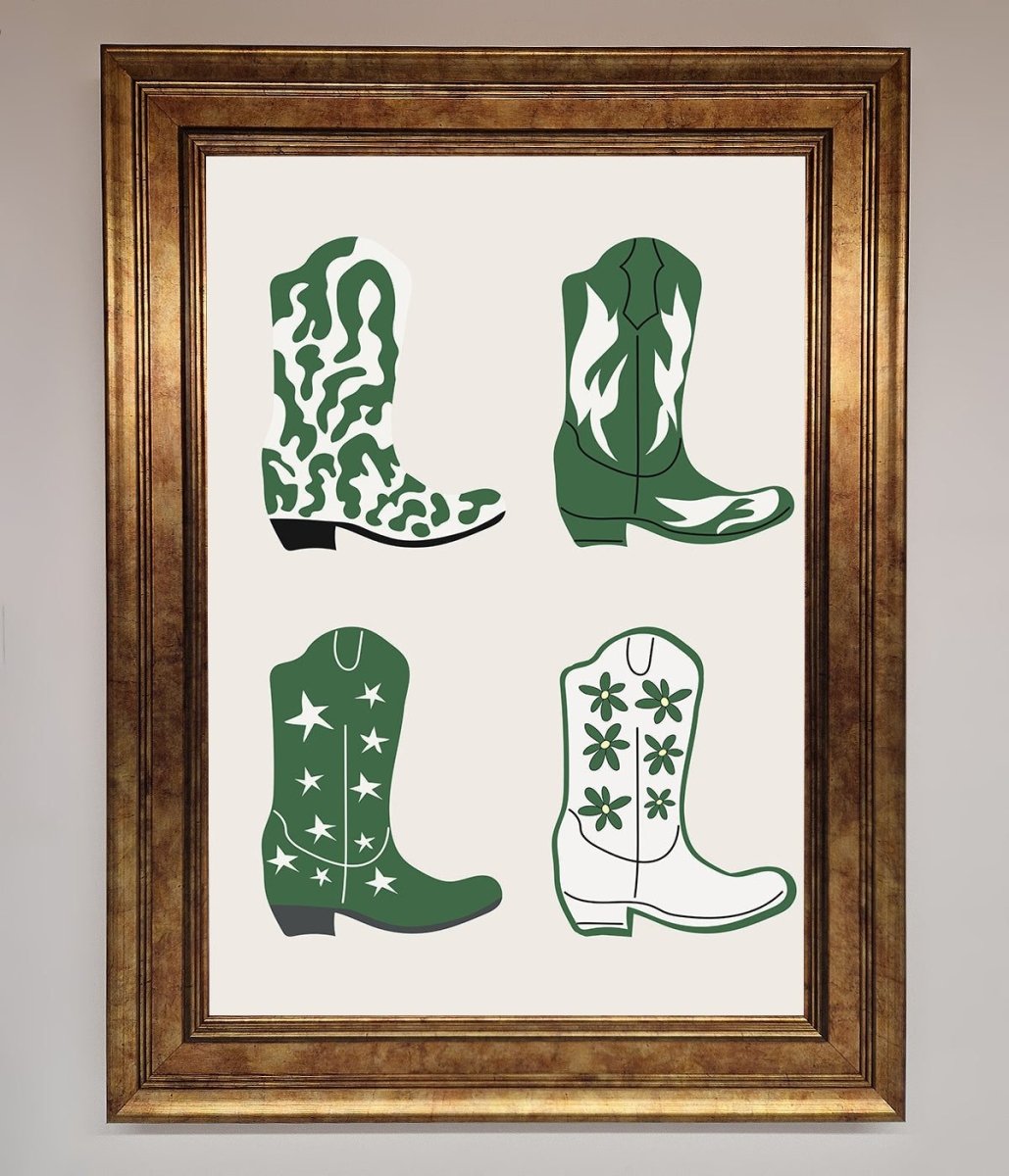 Cowboy Boots Framed Print-7