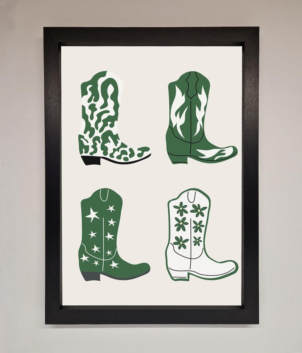 Cowboy Boots Framed Print-1