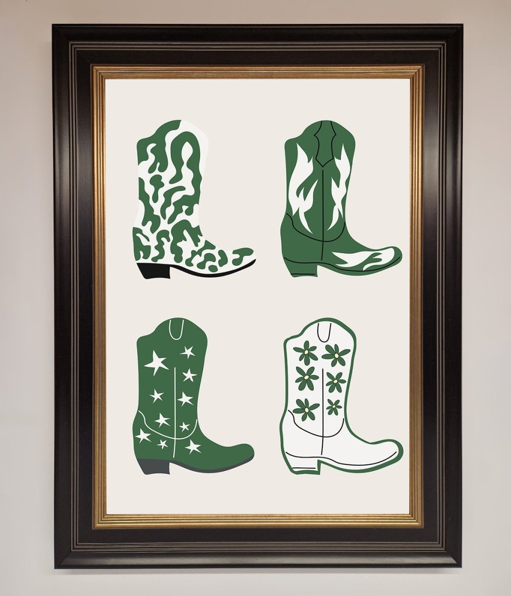 Cowboy Boots Framed Print-9