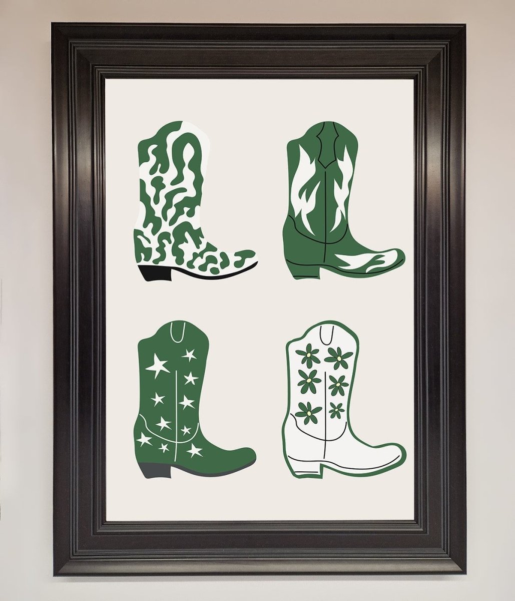 Cowboy Boots Framed Print-6