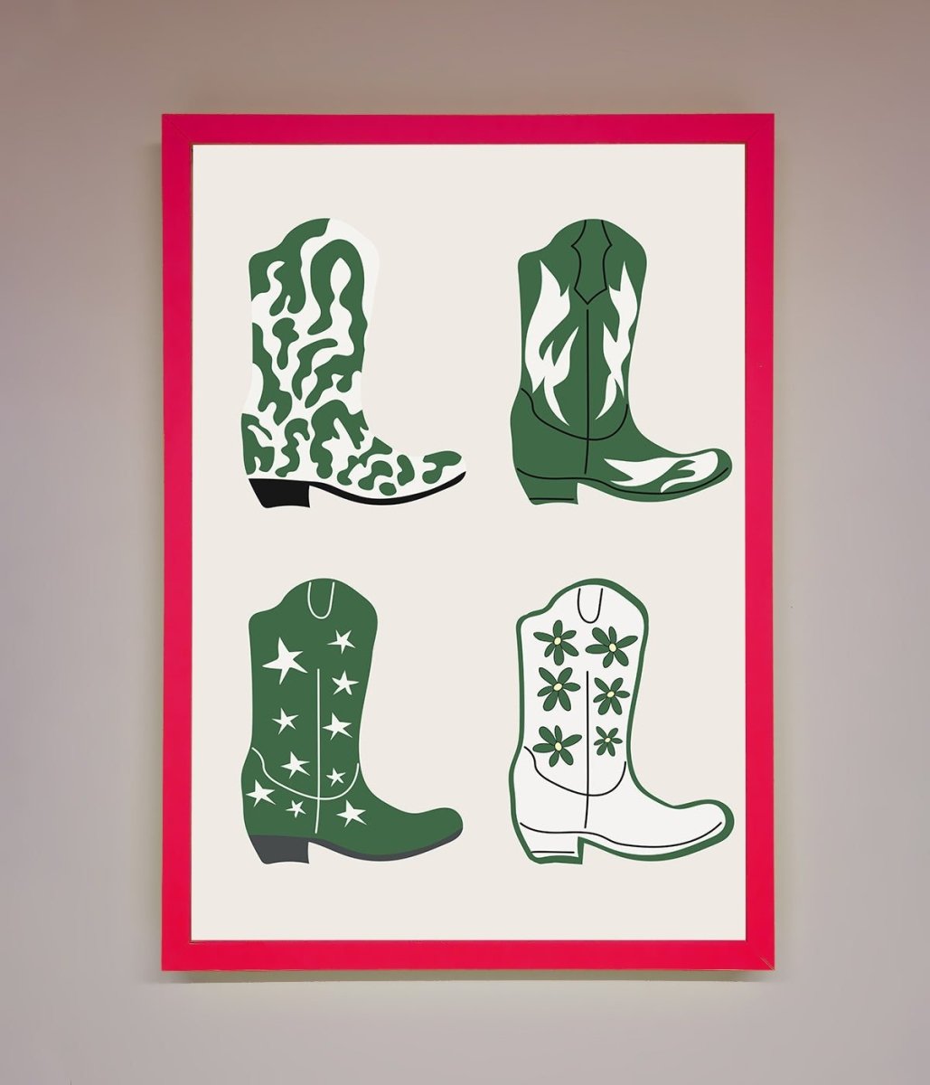 Cowboy Boots Framed Print-13