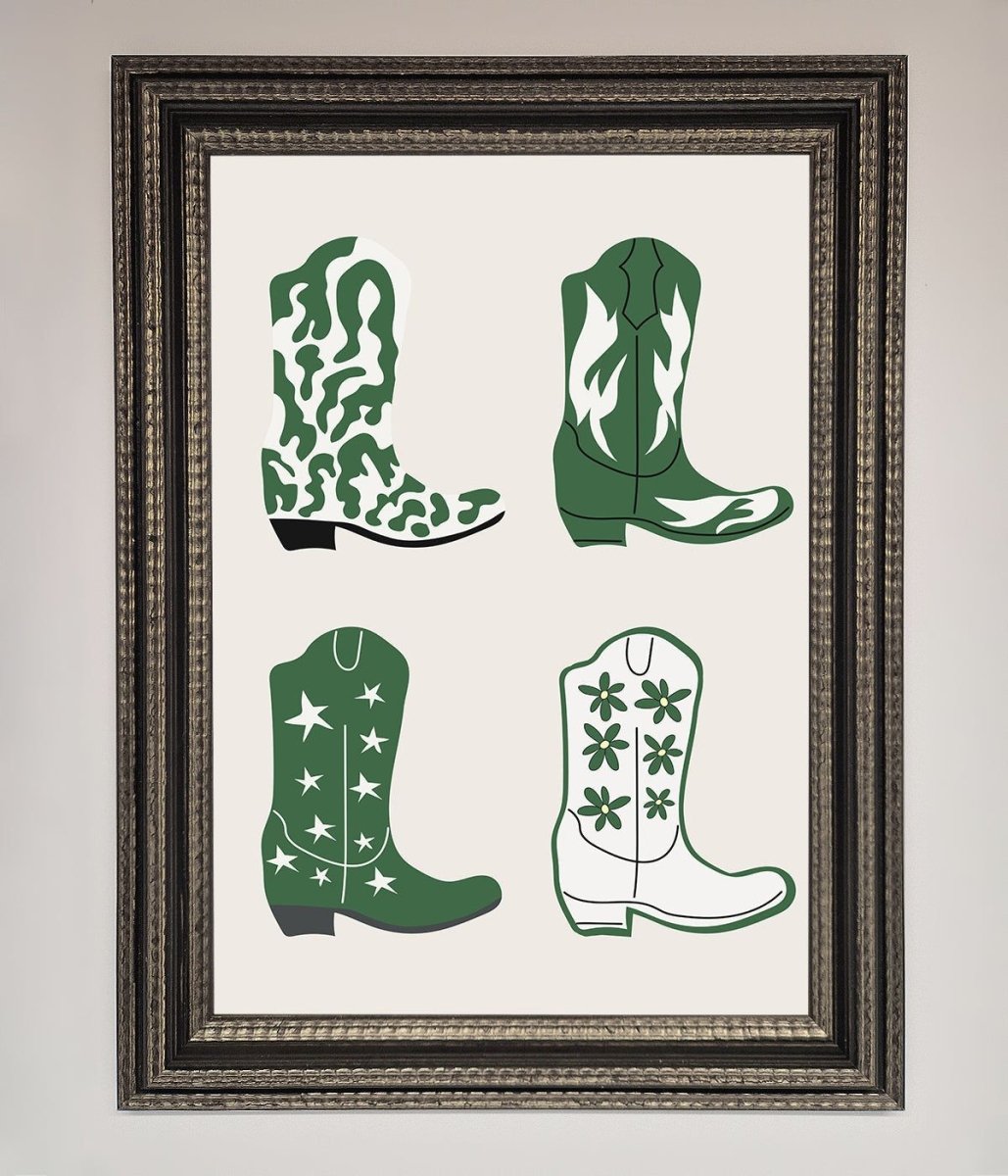 Cowboy Boots Framed Print-17