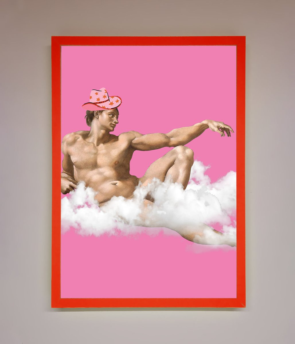 Cowboy On A Cloud Framed Poster-14