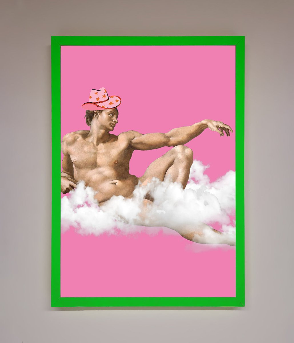 Cowboy On A Cloud Framed Poster-11