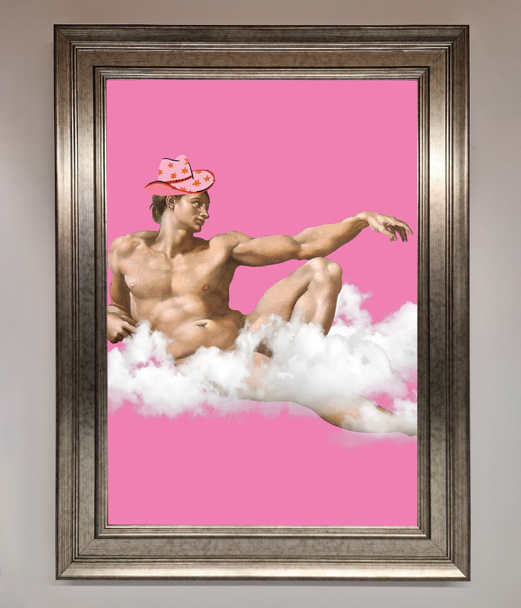 Cowboy On A Cloud Framed Poster-0